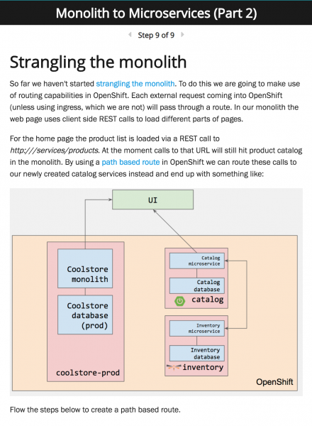 Strangling the monolith