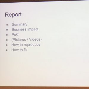 How to report