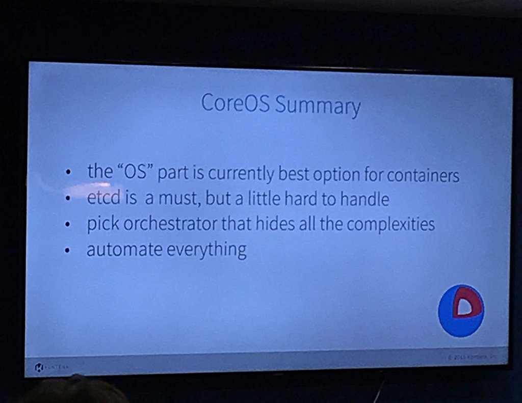 Container orchestration with CoreOS at Devops Finland meetup